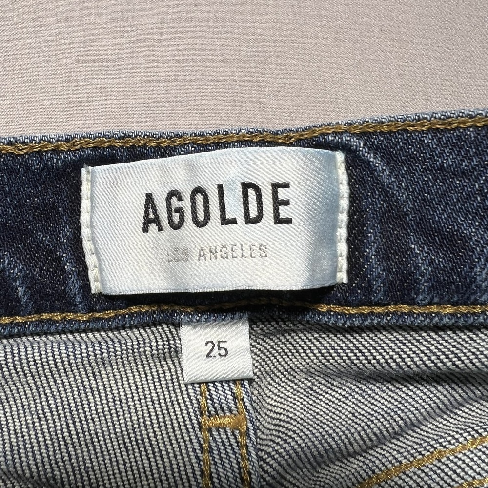 AGOLDE Jeans Womens 25 Nico High Rise Slim Straight Stretch Denim Button Fly‎ - Picture 8 of 16